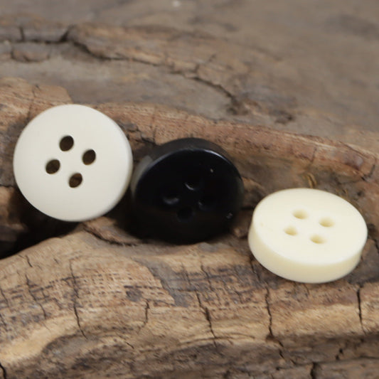 11.5mm Arc Pattern 4 Hole Resin Buttons for DIY Jewelry 90 Pack
