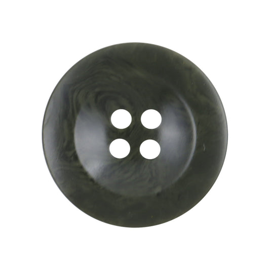 Wide-Edged Vintage Dark Green Resin Buttons,20pcs