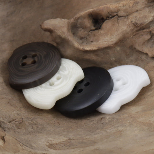 Resin Buttons with Missing Corners and Letters Faith & Hope 30pcs