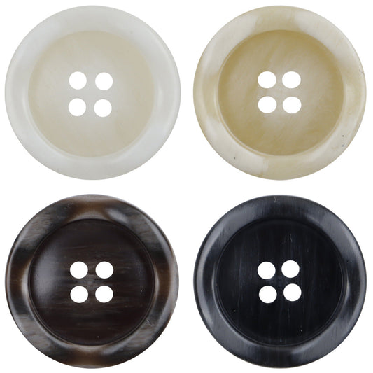 Irregular Lace Wood Grain Resin Buttons for Windbreakers Coats 30pcs