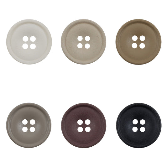Matte Resin Coat Buttons 50 Pack