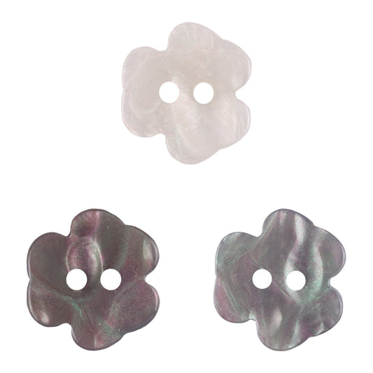 Cute Little Flower Two-Hole Resin Buttons 50 Pack