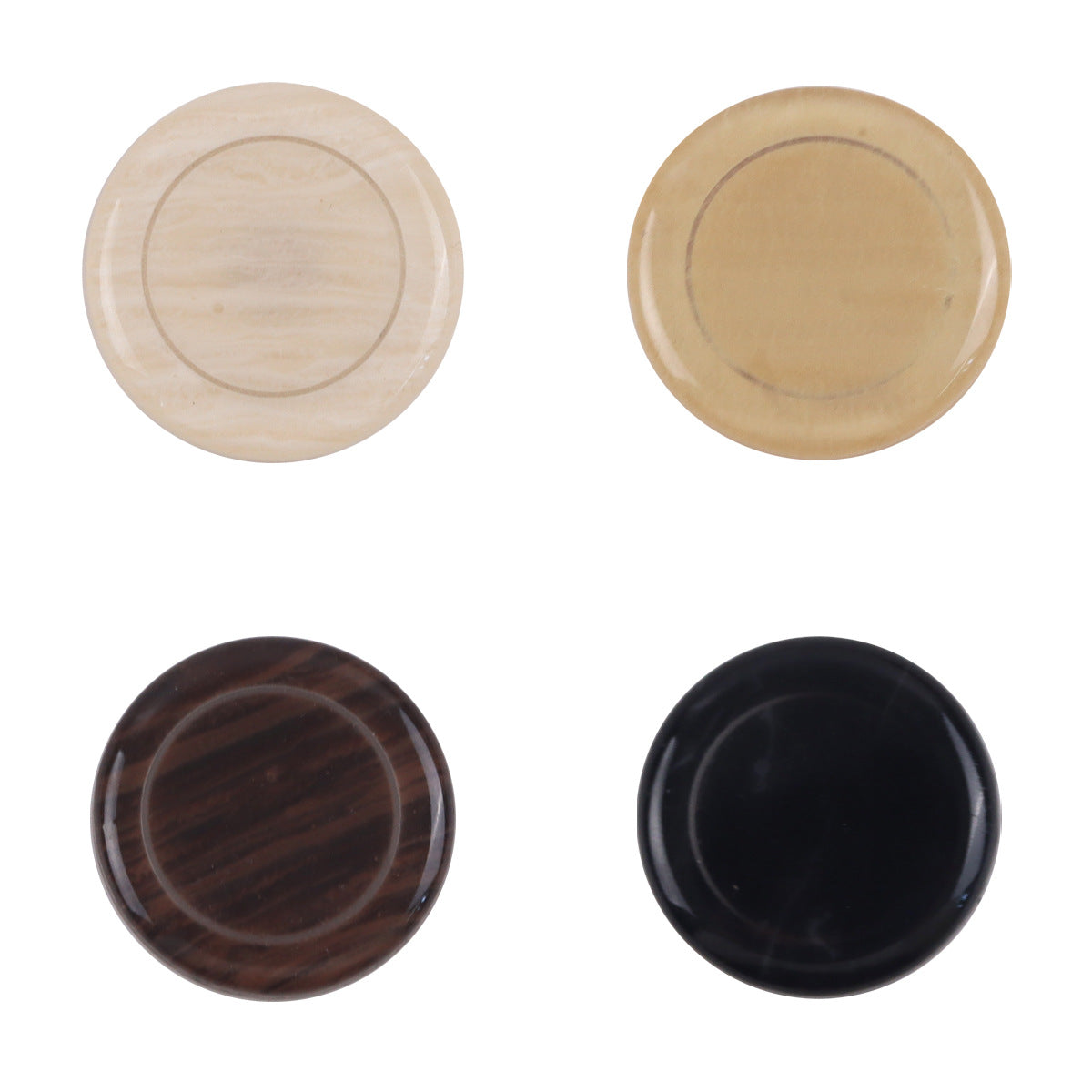 Resin buttons with metal shanks, round coat/cardigan buttons in white, yellow, wine, black