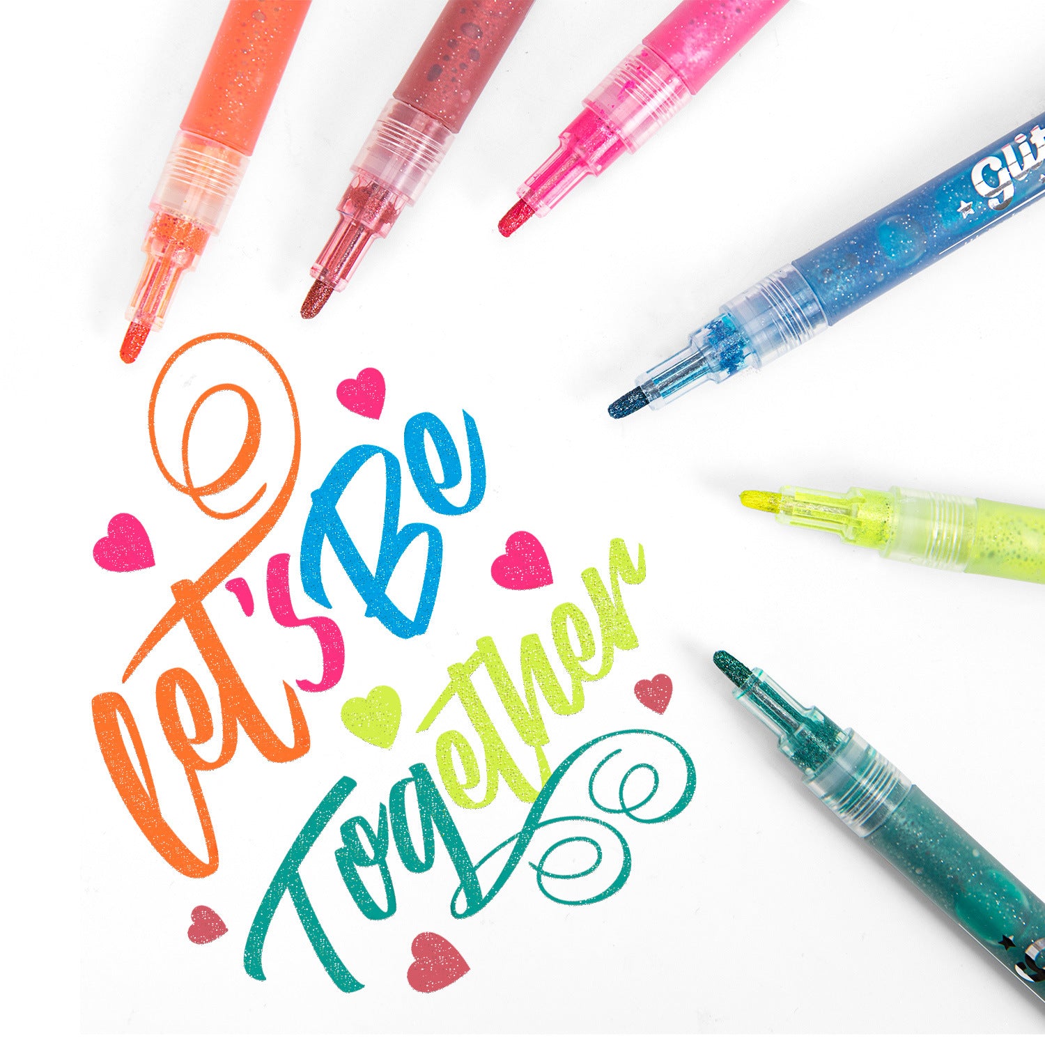 STA 1152 Glitter Markers 12 Color for DIY Photo Album Artist Drawing
