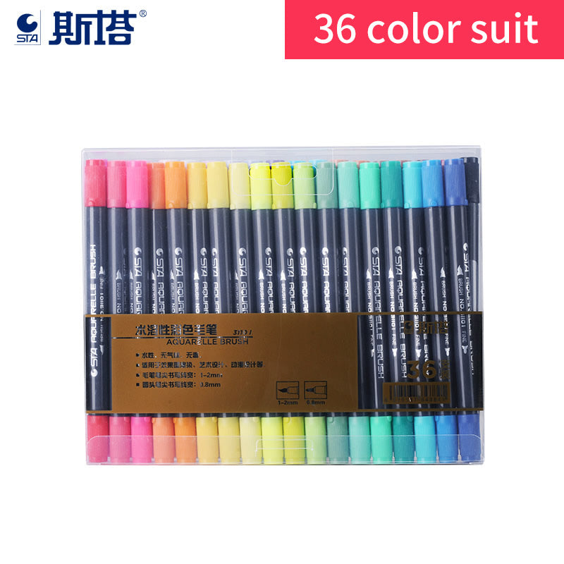 STA 3110 36 Color Double-Ended Watercolour Brush Pen