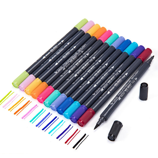 STA 3110 48 Color Double-Ended Watercolour Brush Pen