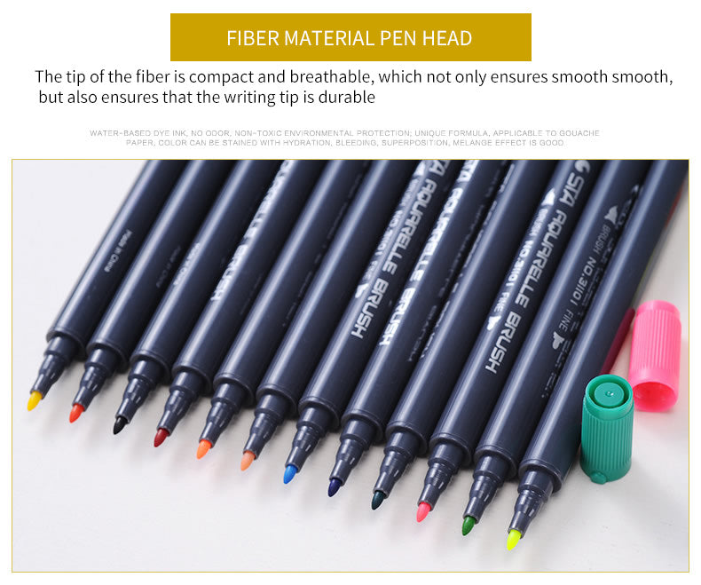 STA 3110 36 Color Double-Ended Watercolour Brush Pen