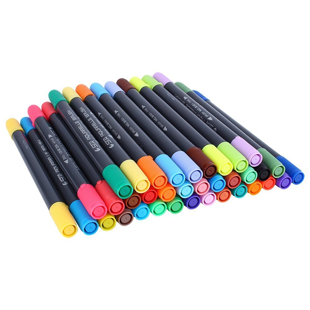 STA 3110 12 Color Double-Ended Watercolour Brush Pen