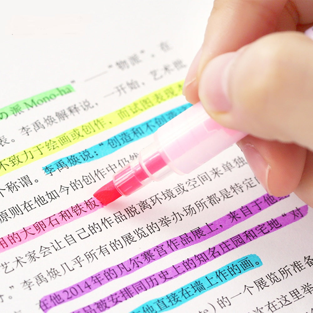 STA 3130 Double Ended Highlighter Set Candy Color 6 Pack