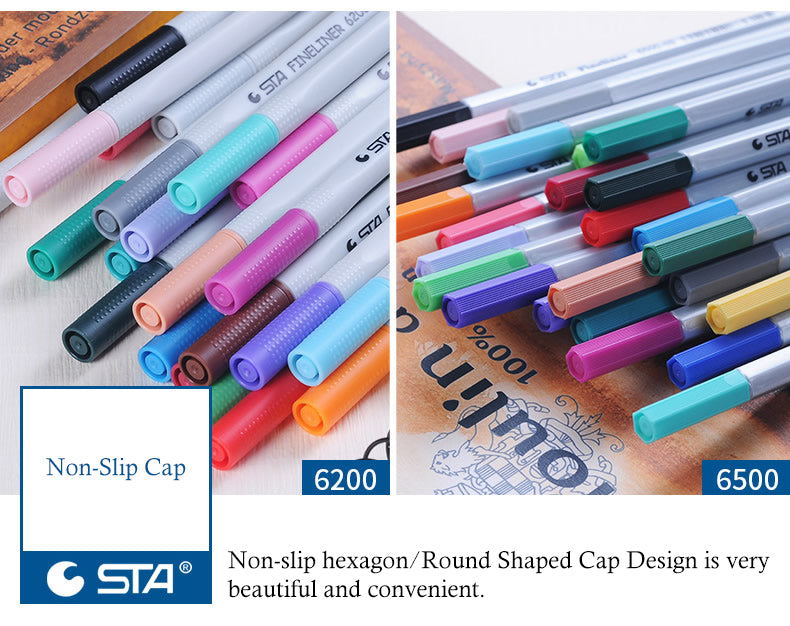 STA 26 Colors Art Fineliner Pens 0.4mm Fine Point