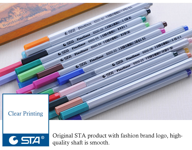 STA 26 Colors Art Fineliner Pens 0.4mm Fine Point