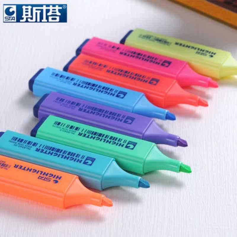 STA 8340 Highlighters Chisel Tip 1-5mm Line 8 Color Assorted