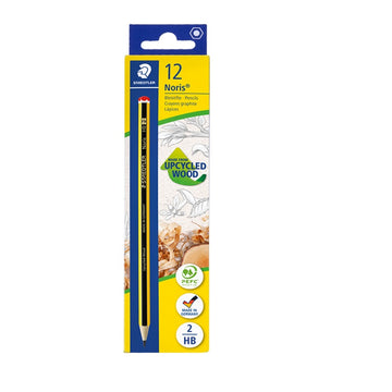 STAEDTLER 120 Noris Graphite Pencils Upcycled Wood- HB/2B/2H