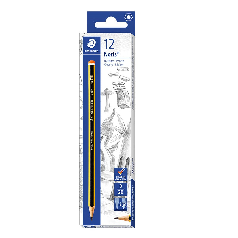STAEDTLER 120 Noris Graphite Pencils Upcycled Wood- HB/2B/2H
