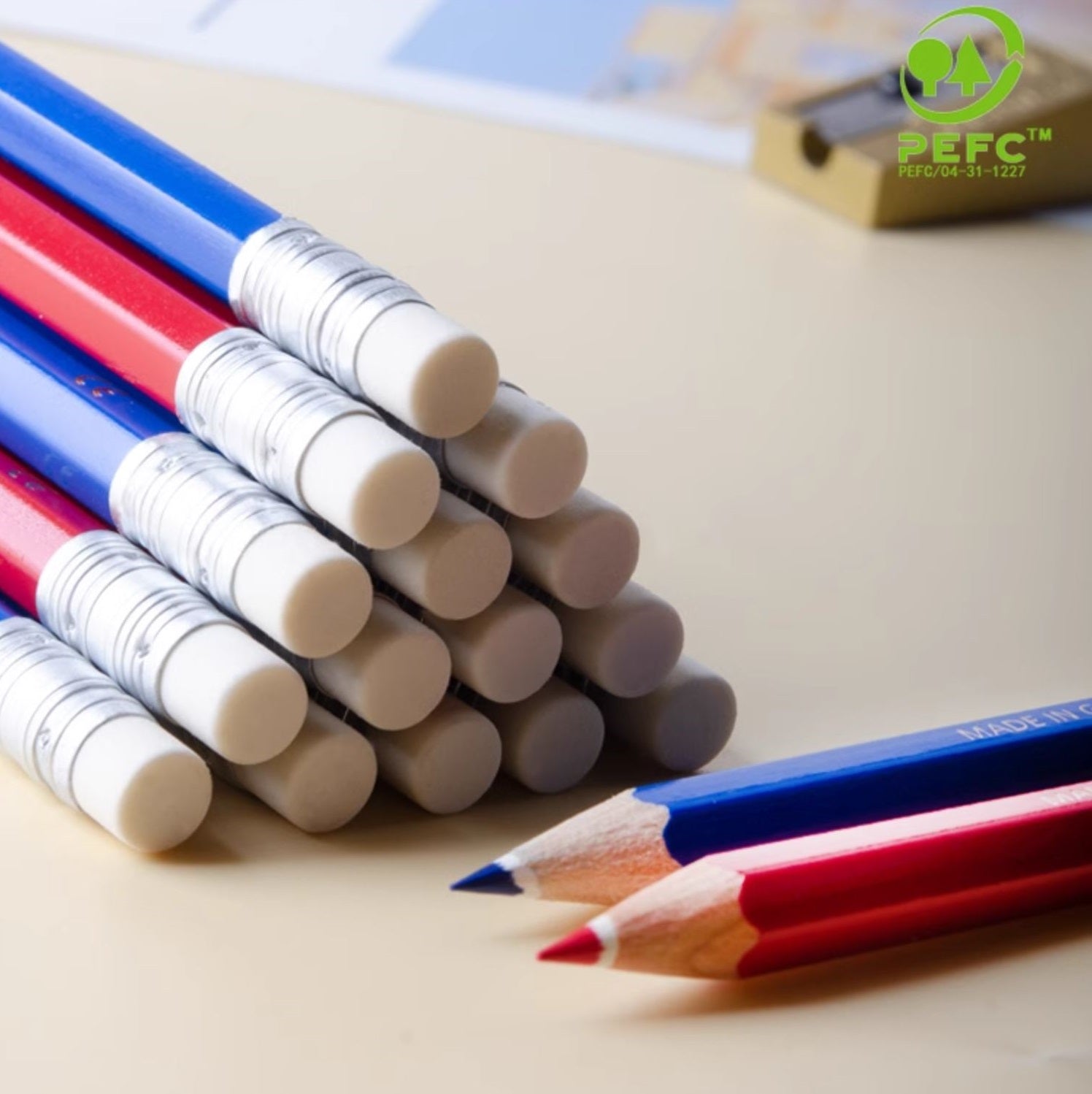 STAEDTLER Noris® Erasable 14450 Colored Pencils Red/Blue