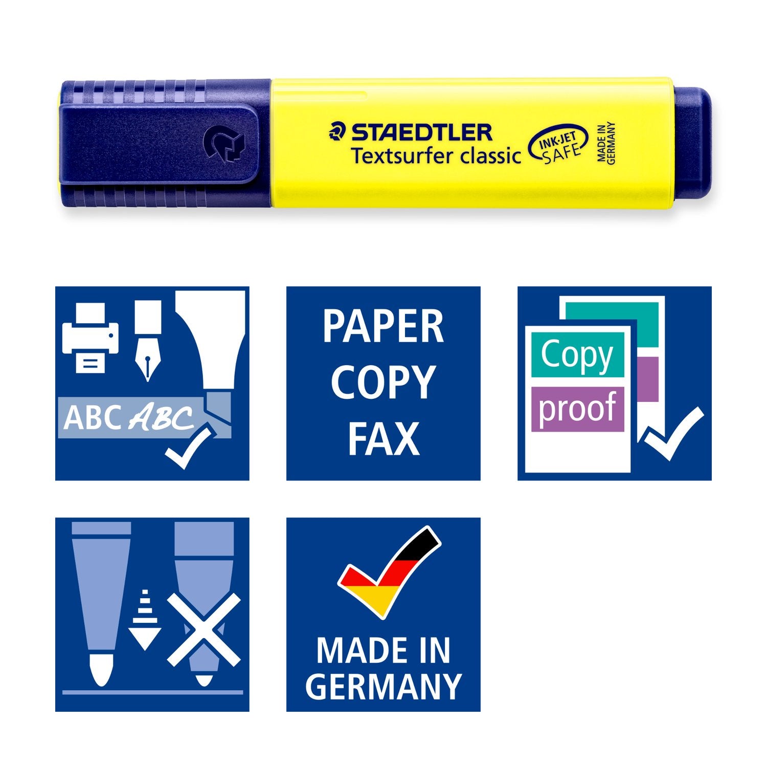 STAEDTLER Textsurfer Classic 364 Highlighter - 4 Assorted Colours