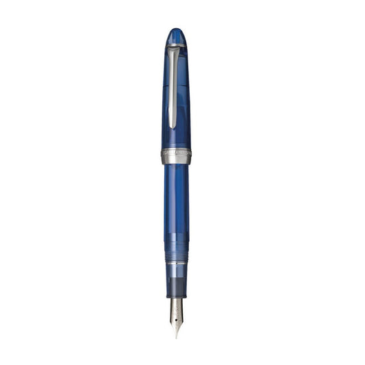 Sailor Shikiori Hisakata Fountain Pen with Converter, Resin Body & Stainless Steel Nib Blue