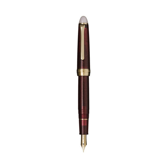 SHIKIORI TSUKUYONO MINAMO Fountain Pen with Converter, Resin Body & Stainless Steel Nib Red