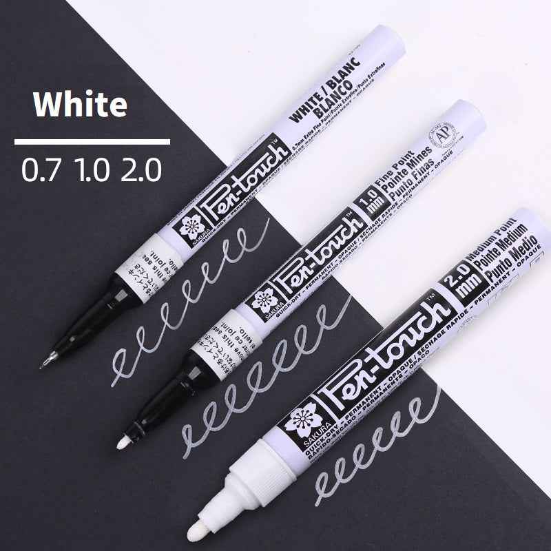 Sakura Pen-Touch značkovač na maľovanie biely 0.7mm/1.0mm/2.0mm 3 bale