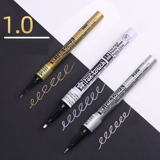 Sakura Pen-Touch Paint Marker Gold/Silver/White 3 Color Pack