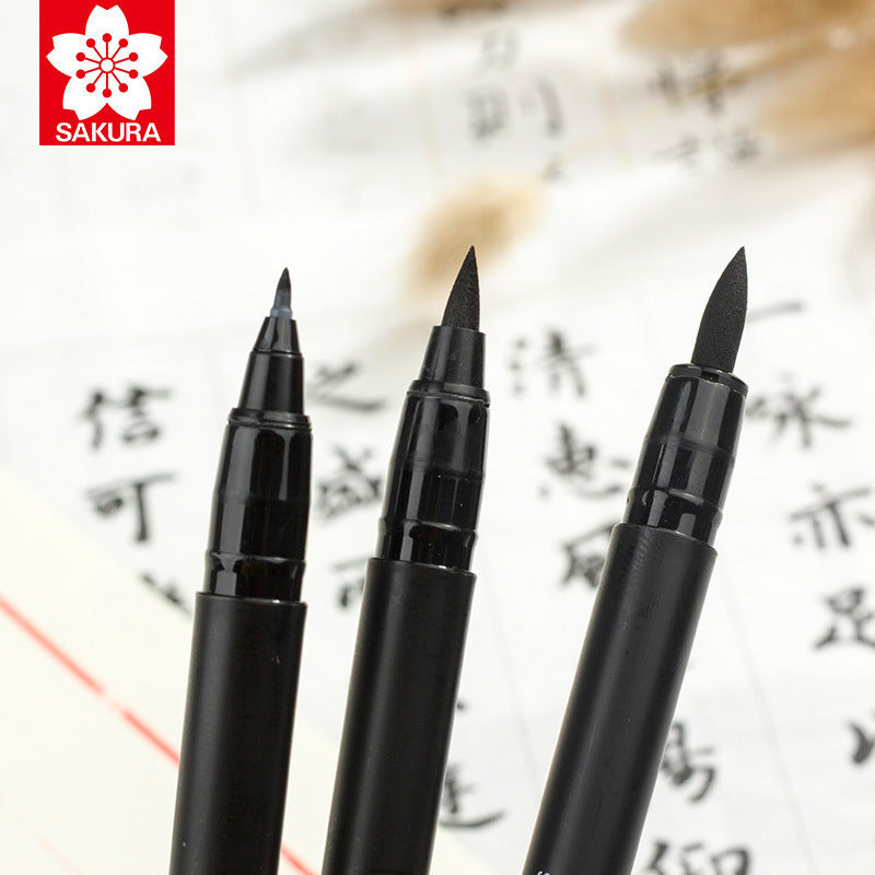 Sakura Pigma Professional Brush Pen - Black (3 Pack)