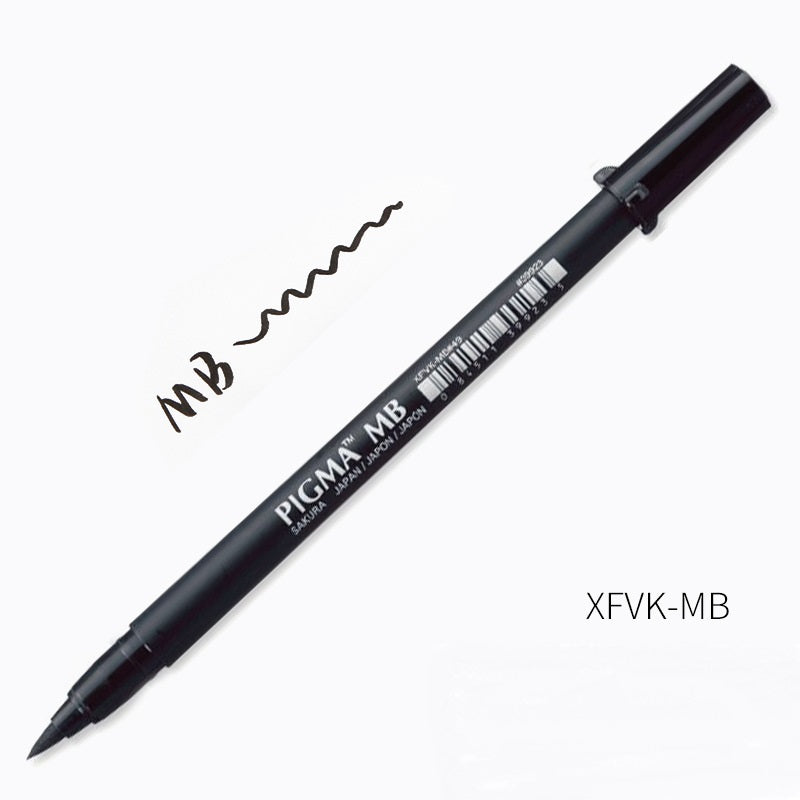 Sakura Pigma Professional Brush Pen - Black (3 Pack)