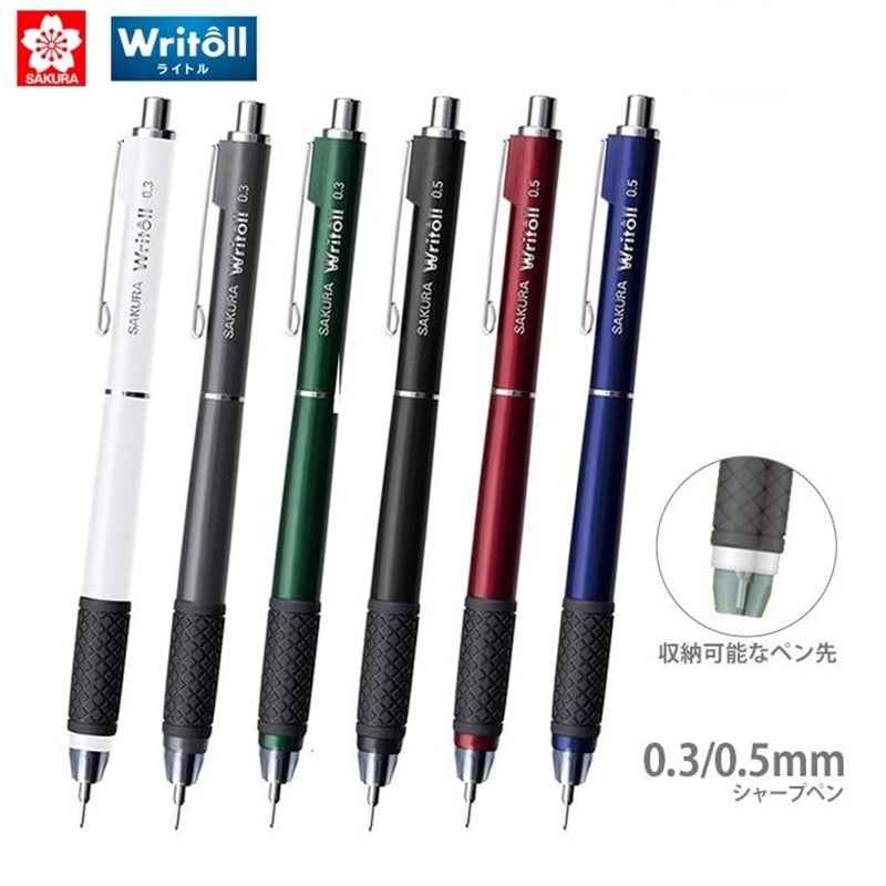 Sakura Writoll Double Knock Mechanical Pencil 0.3mm/0.5mm