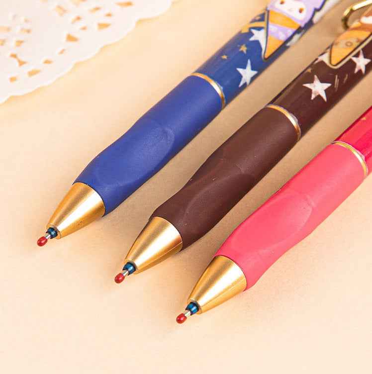 Sanrio Erasable Retractable Gel Pens 0.5mm Black Ink Set of 6