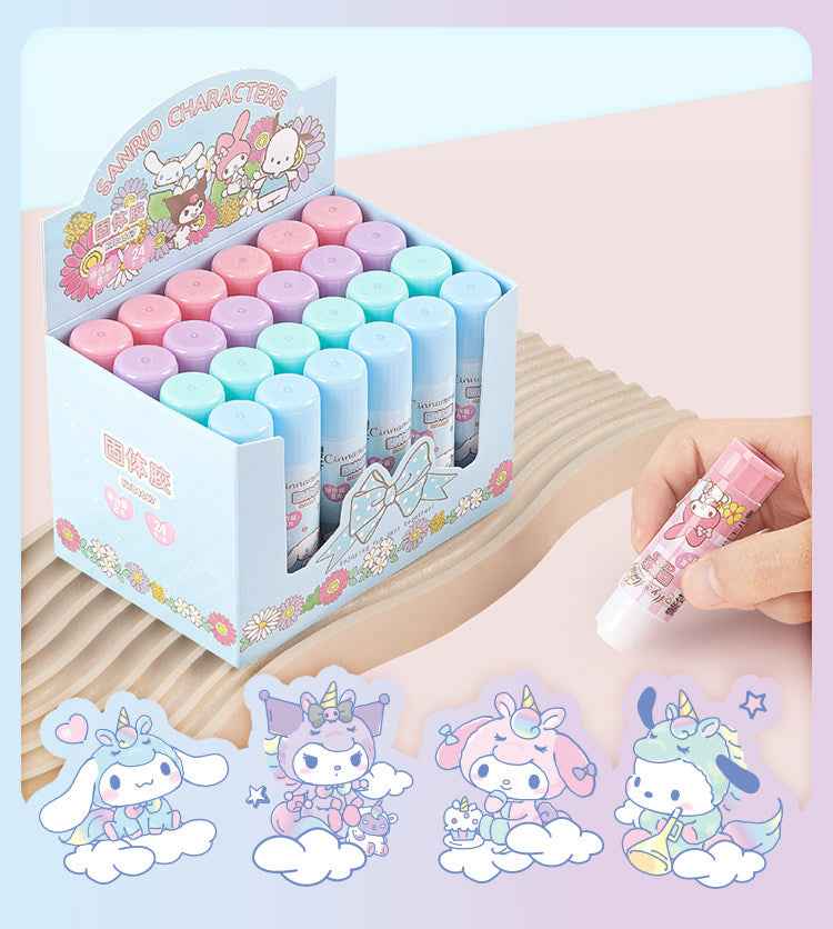 Sanrio Glue Stick 8g High Adhesion – Cute Kawaii School Glue Stick