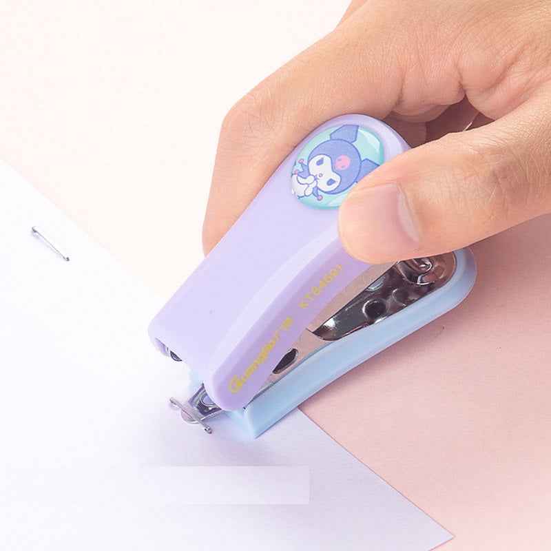 Sanrio Kuromi Mini Stapler Set with 480 Staples – Cute School Supplies