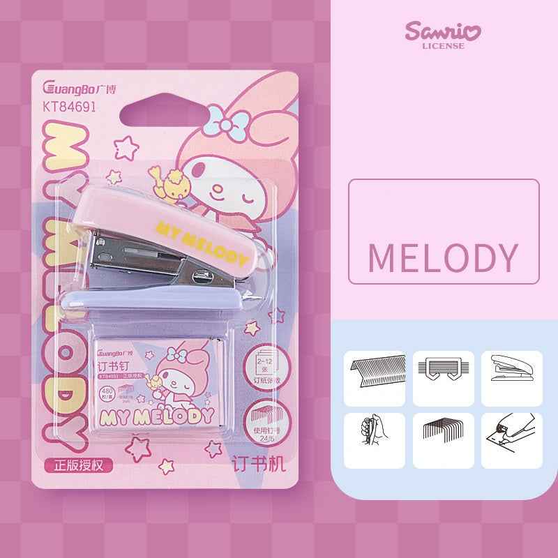 Sanrio Mini Stapler Set with 480 Staples – Melody