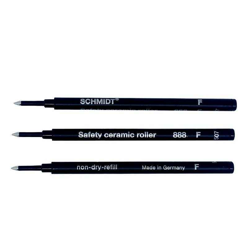 Schmidt Safety Ceramic 888 Rollerball Pen Refill Fine Black 5 Pack