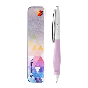 Schneider Haptify Ballpoint Pen 0.5mm Black Ink with Metal Box and Refill White