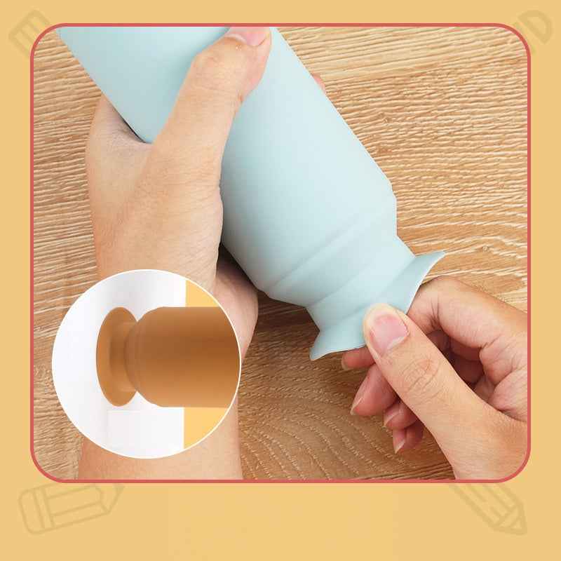 Silicone Pencil-Shaped Pen Holder with Suction Cup