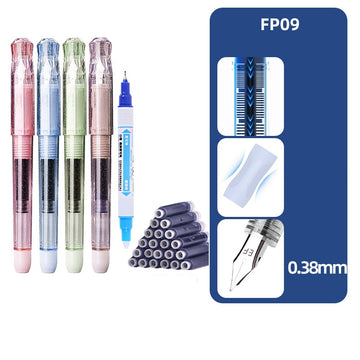 Caneta Tinteiro Snowhite Galaxy com 30 Cartuchos Apagáveis e Estojo com 12 Canetas Apagadoras