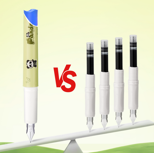 Caneta Tinteiro Descartável Snowhite FP15 Panda Bamboo Ponta EF Pack 4