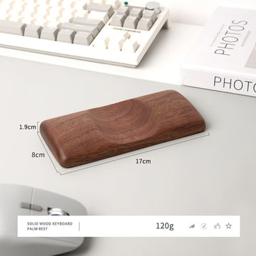 Maus-Handgelenkauflage aus Massivholz – Ergonomische Handstütze für Gaming und Schreibtisch | Walnuss oder Kirsche