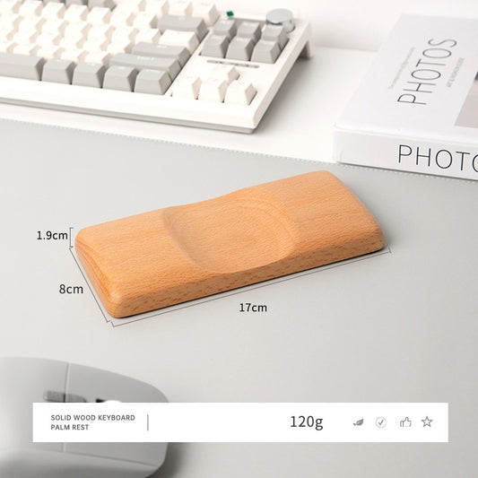 Solid Wood Mouse Wrist Rest – Gaming & Desk Ergonomic Hand Support | Walnut or Cherry Cherry
