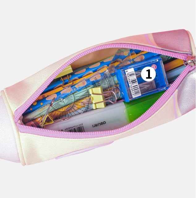 Space Exploration Rocket Design Large Capacity Pencil Case