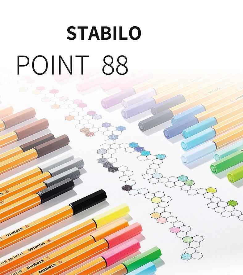 Stabilo Point 88 Fineliner Pen - 0.4 mm - 8/12/18 Color Set