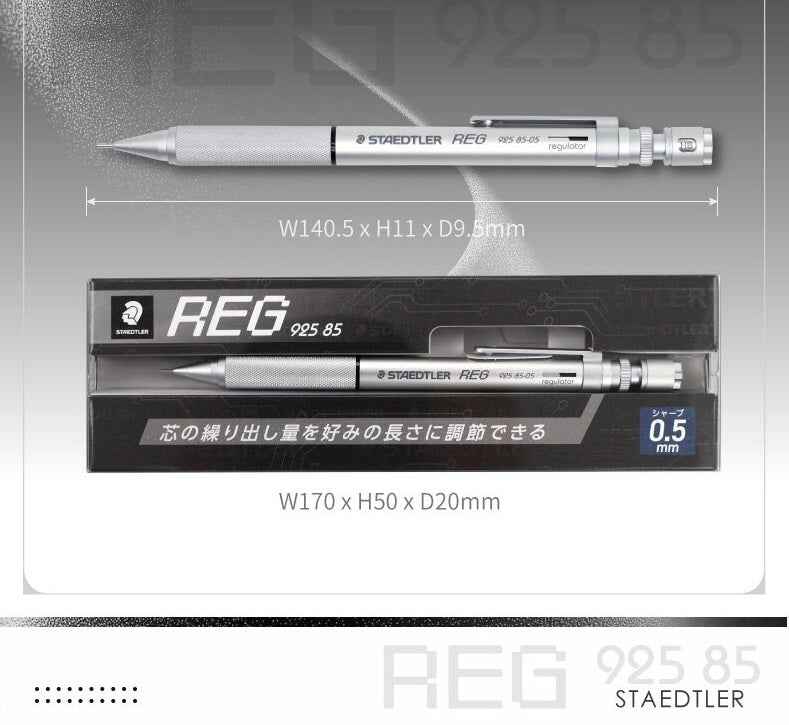Staedtler 925 85 REG Mechanical Drafting Pencil – Silver - 0.3/0.5mm