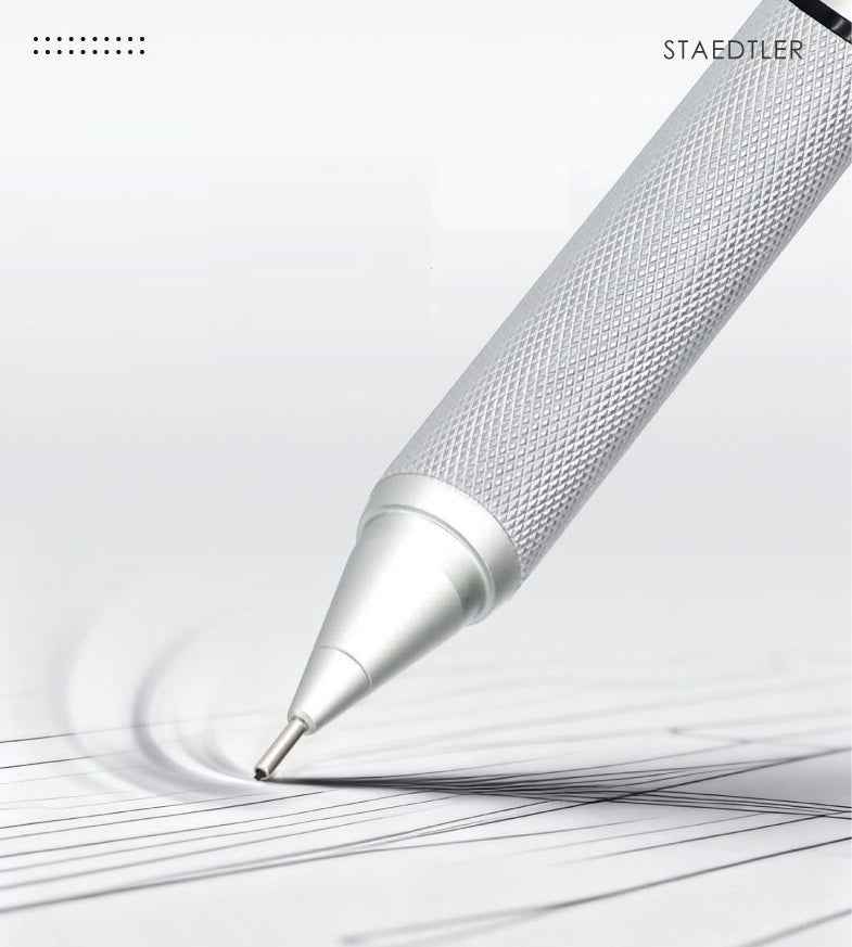 Staedtler 925 85 REG Mechanical Drafting Pencil – Silver - 0.3/0.5mm