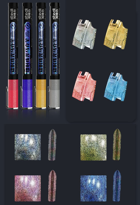 Stedi Holographic Pearlescent Model Markers, Water-Based, 2-Pack