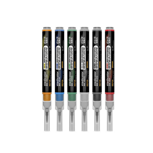 Stedi Water-Based Nylon Brush Markers 6 Colors for Gunpla & Figure Painting