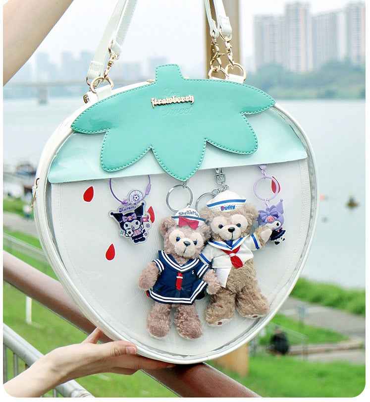 Strawberry Ita Bag A4 Size with Adjustable Shoulder Straps