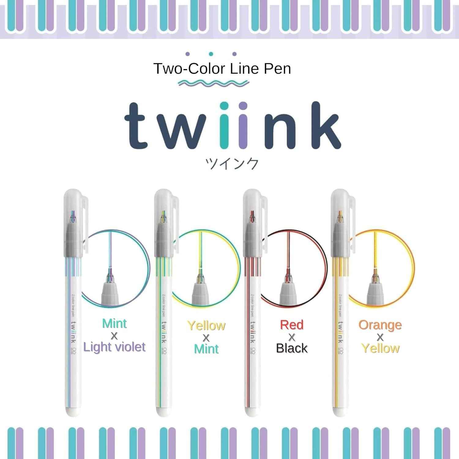 Sun-Star Twiink 2-Color Line Marker Pen