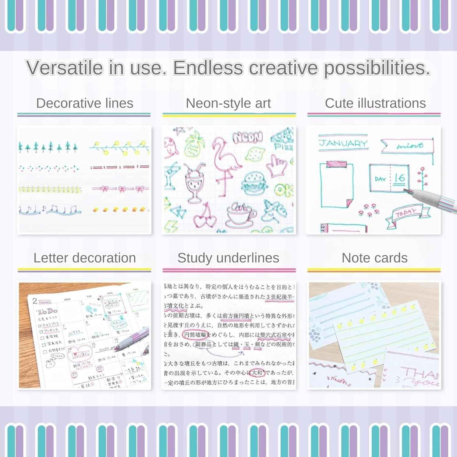 Sun-Star Twiink 2-Color Line Marker Pen