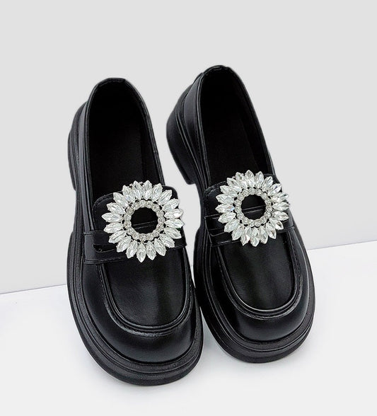 Sunflower Marquise Shoe Buckles for High Heels Detachable,4-Pack