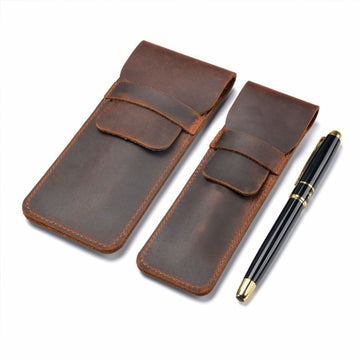 Leather Fountain Pen Pouch Case - TTpen