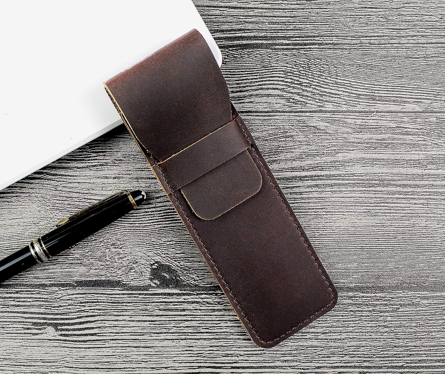 Leather Fountain Pen Pouch Case
